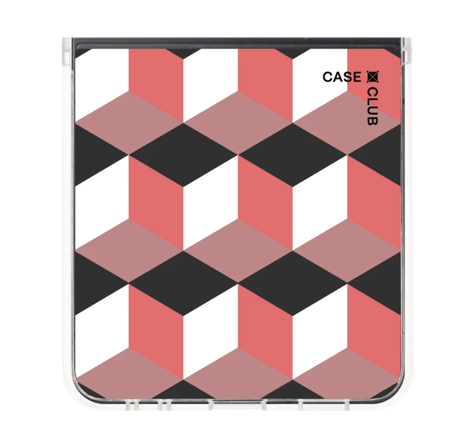 กล่องเรขาคณิตสีทับทิม