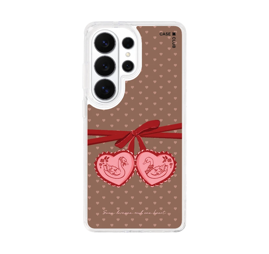 double heart cherry ribbon