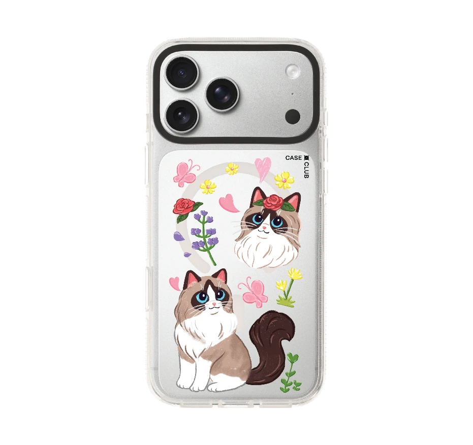 แร็กดอลล์กับดอกไม้แสนสวย