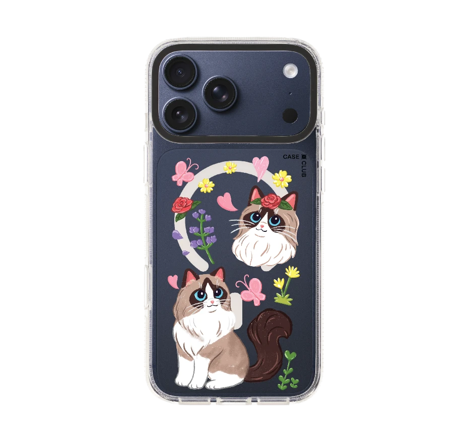 แร็กดอลล์กับดอกไม้แสนสวย