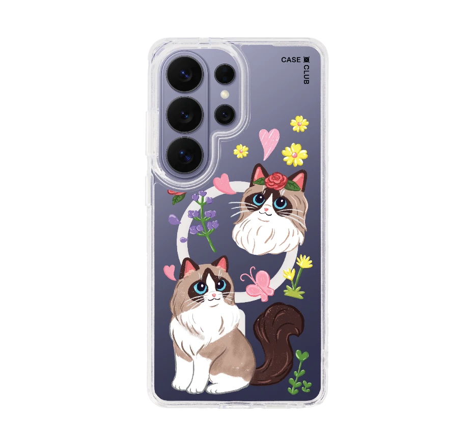 แร็กดอลล์กับดอกไม้แสนสวย