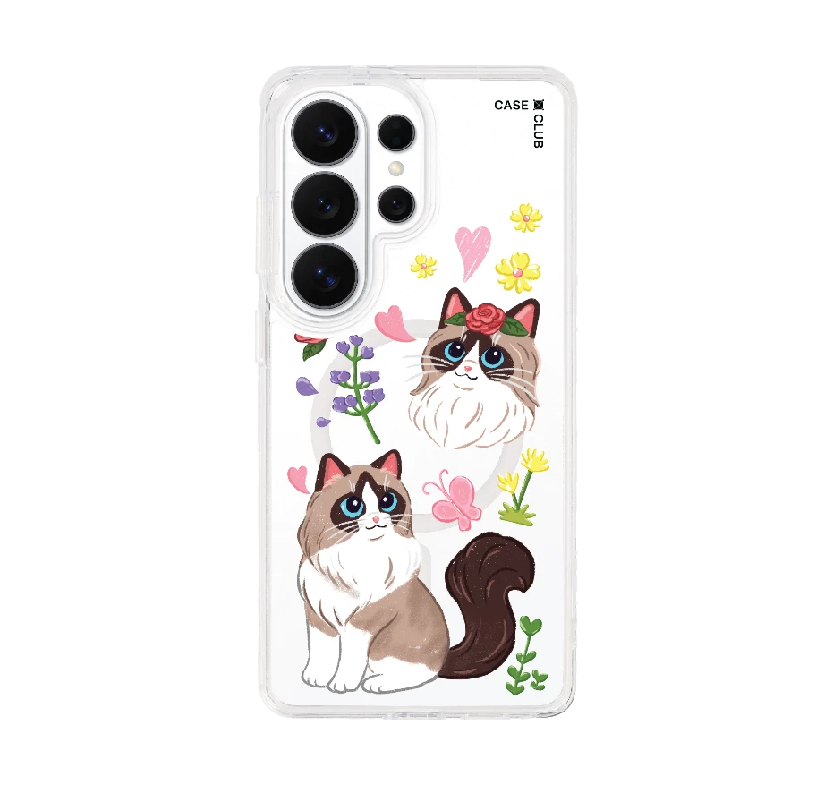 แร็กดอลล์กับดอกไม้แสนสวย