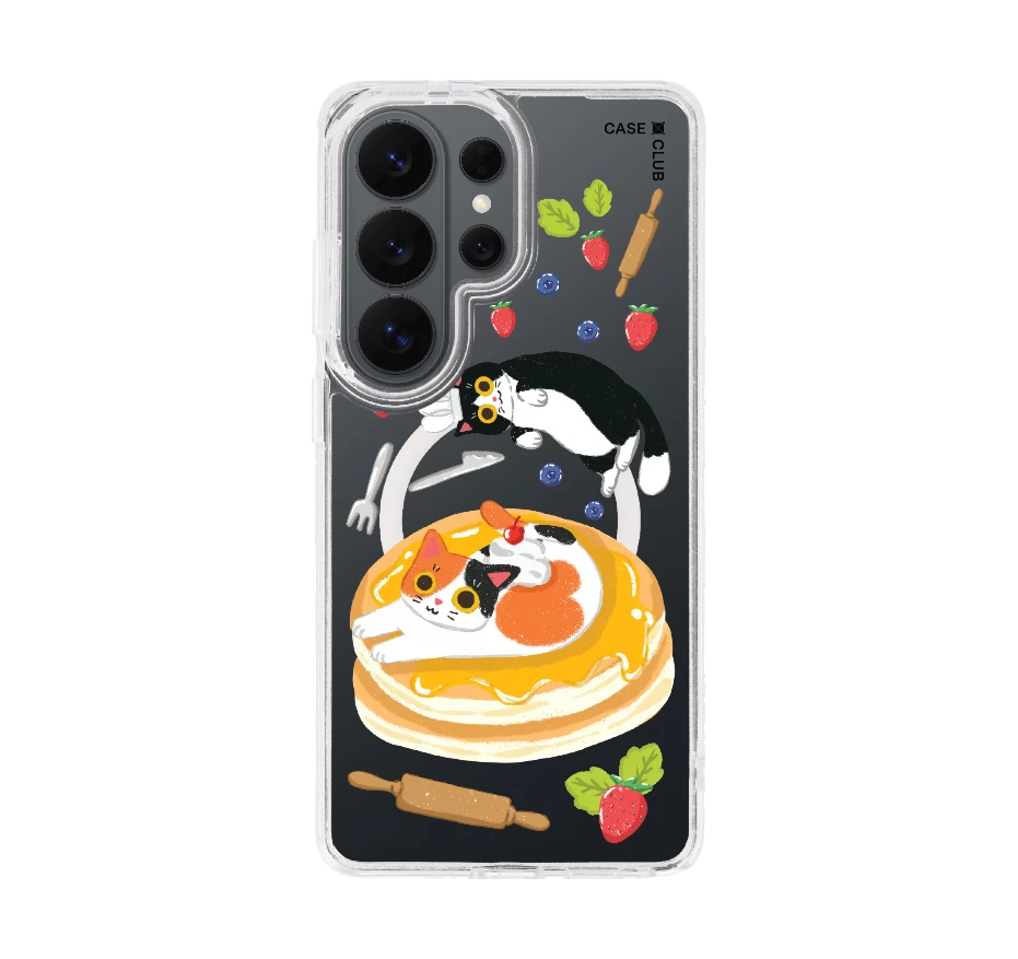 มันช์กิ้นกับแพนเค้กของเขา