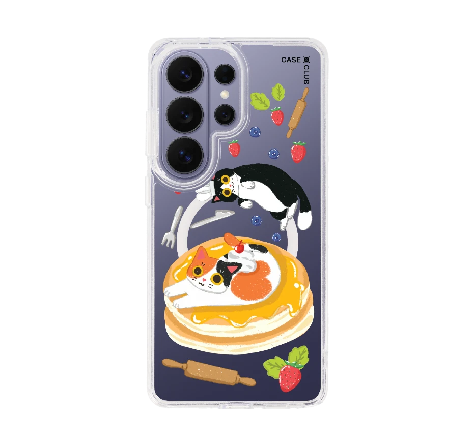 มันช์กิ้นกับแพนเค้กของเขา