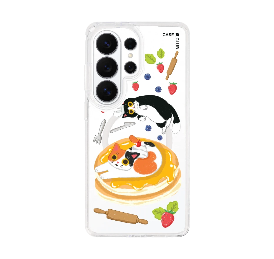 มันช์กิ้นกับแพนเค้กของเขา