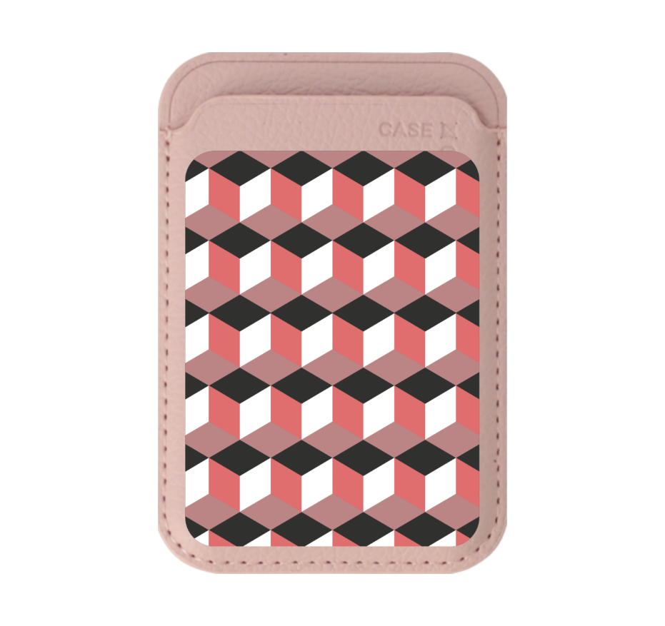 กล่องเรขาคณิตสีทับทิม