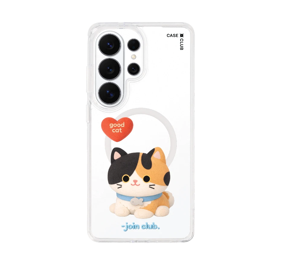 join the club heartful calico cat