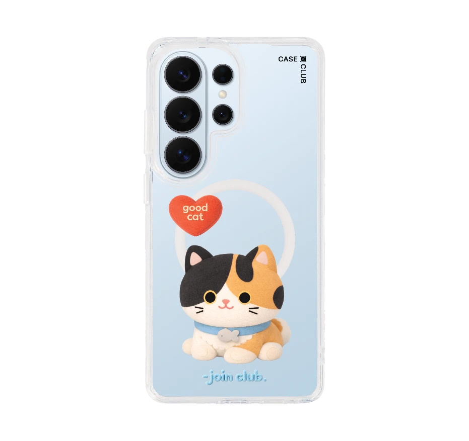 join the club heartful calico cat