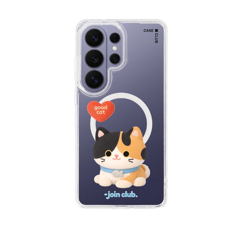 join the club heartful calico cat
