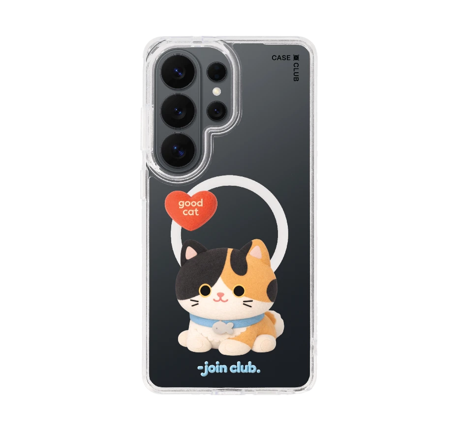 join the club heartful calico cat