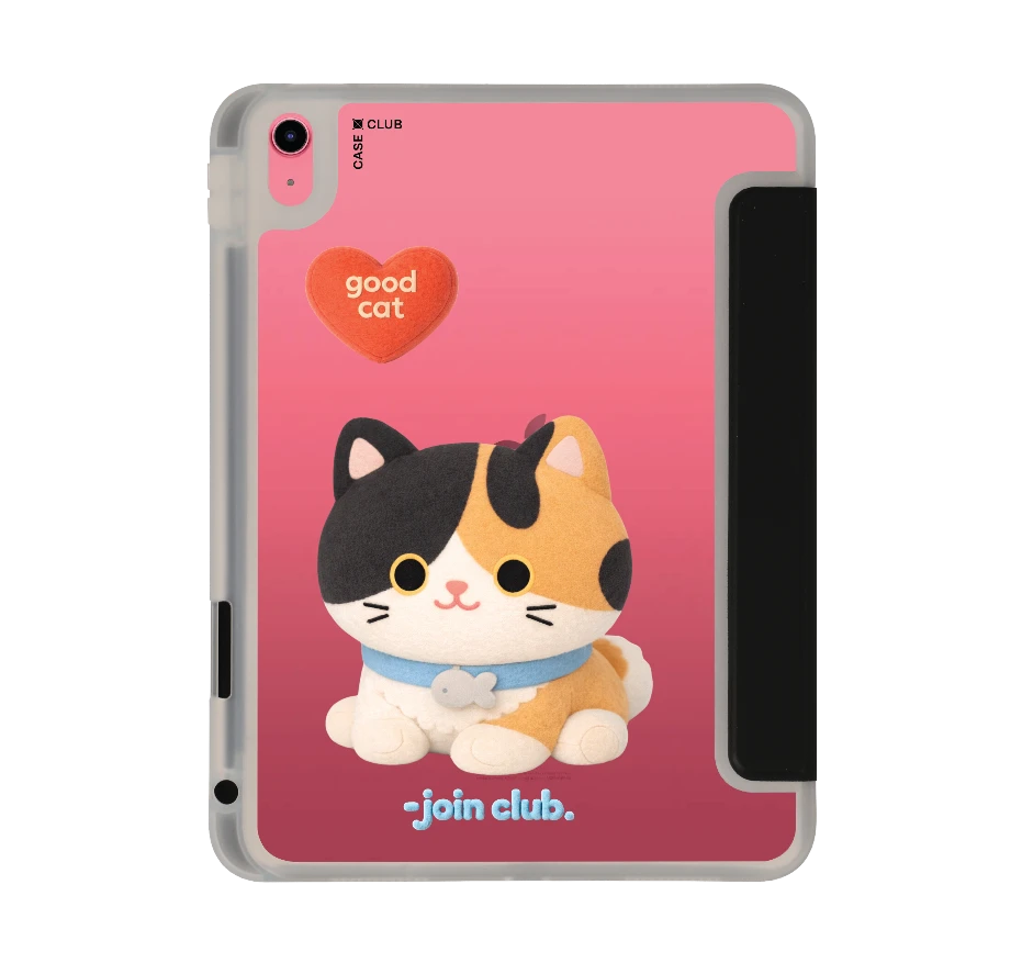 join the club heartful calico cat