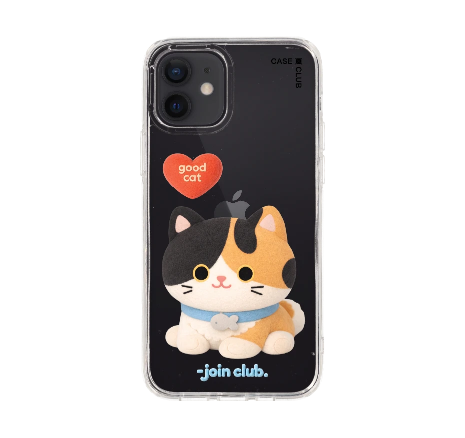 join the club heartful calico cat