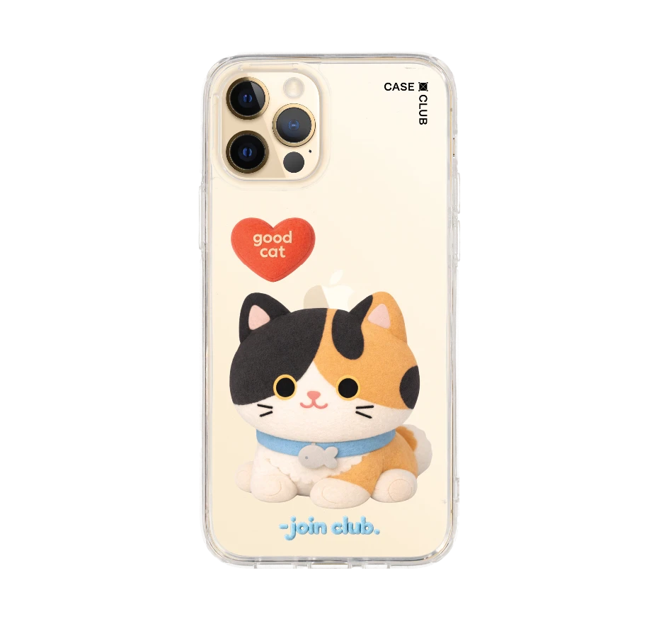 join the club heartful calico cat