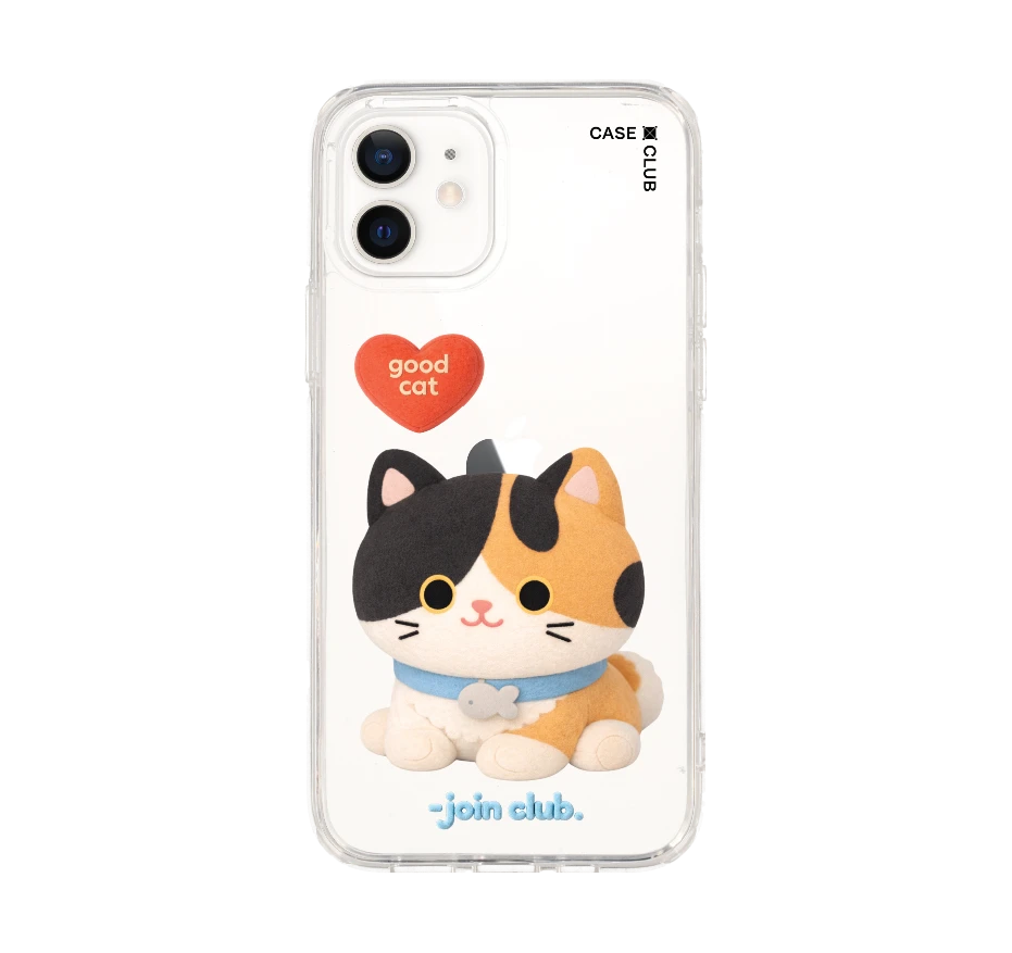 join the club heartful calico cat