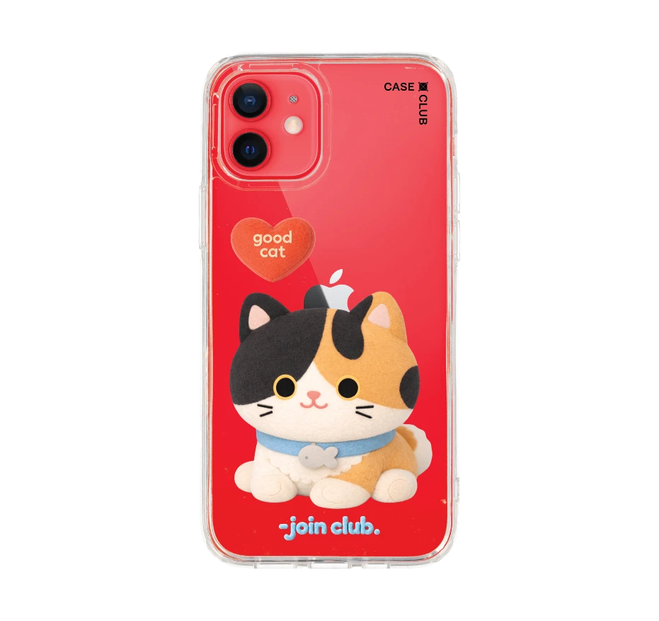 join the club heartful calico cat