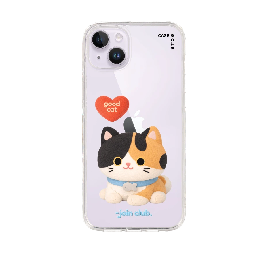 join the club heartful calico cat