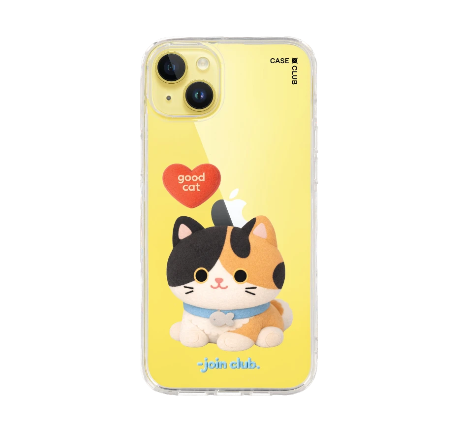 join the club heartful calico cat