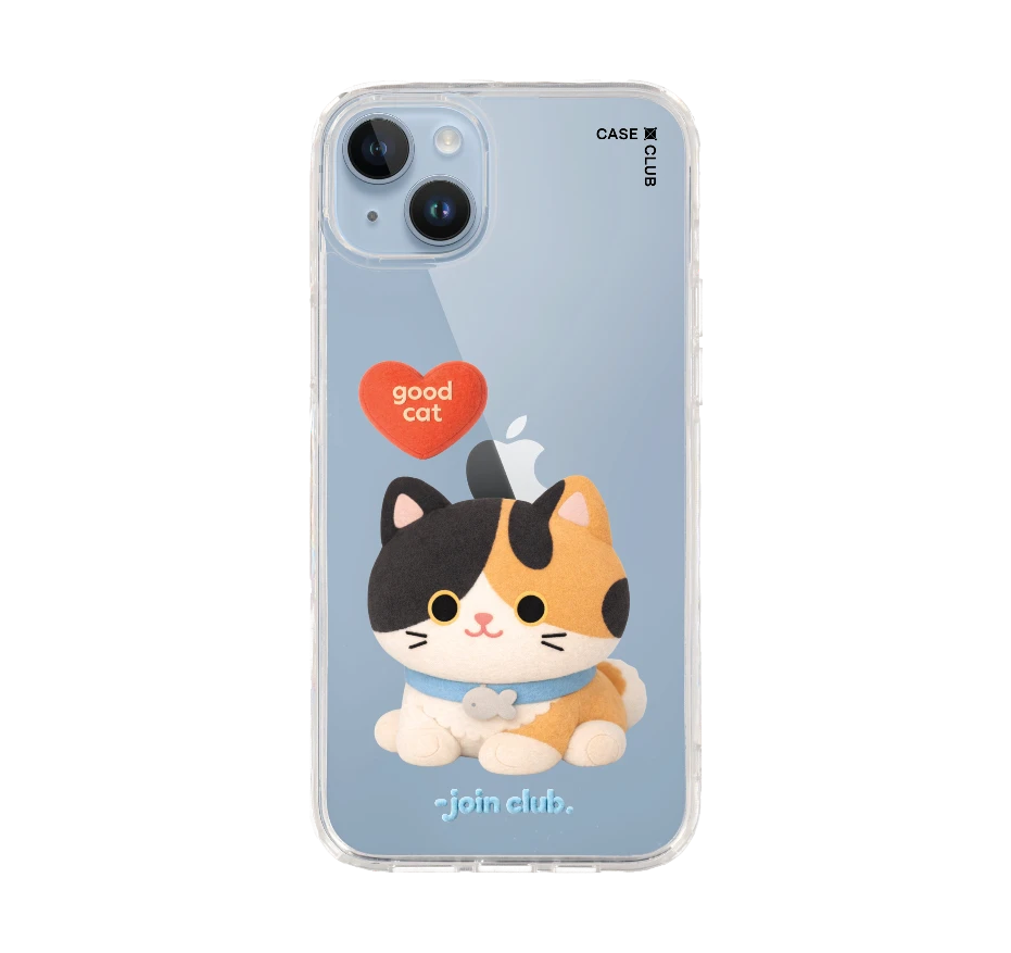 join the club heartful calico cat