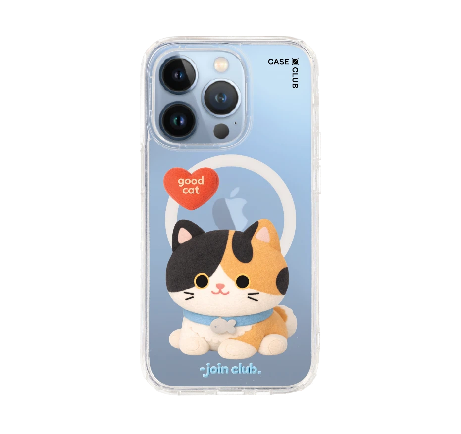 join the club heartful calico cat