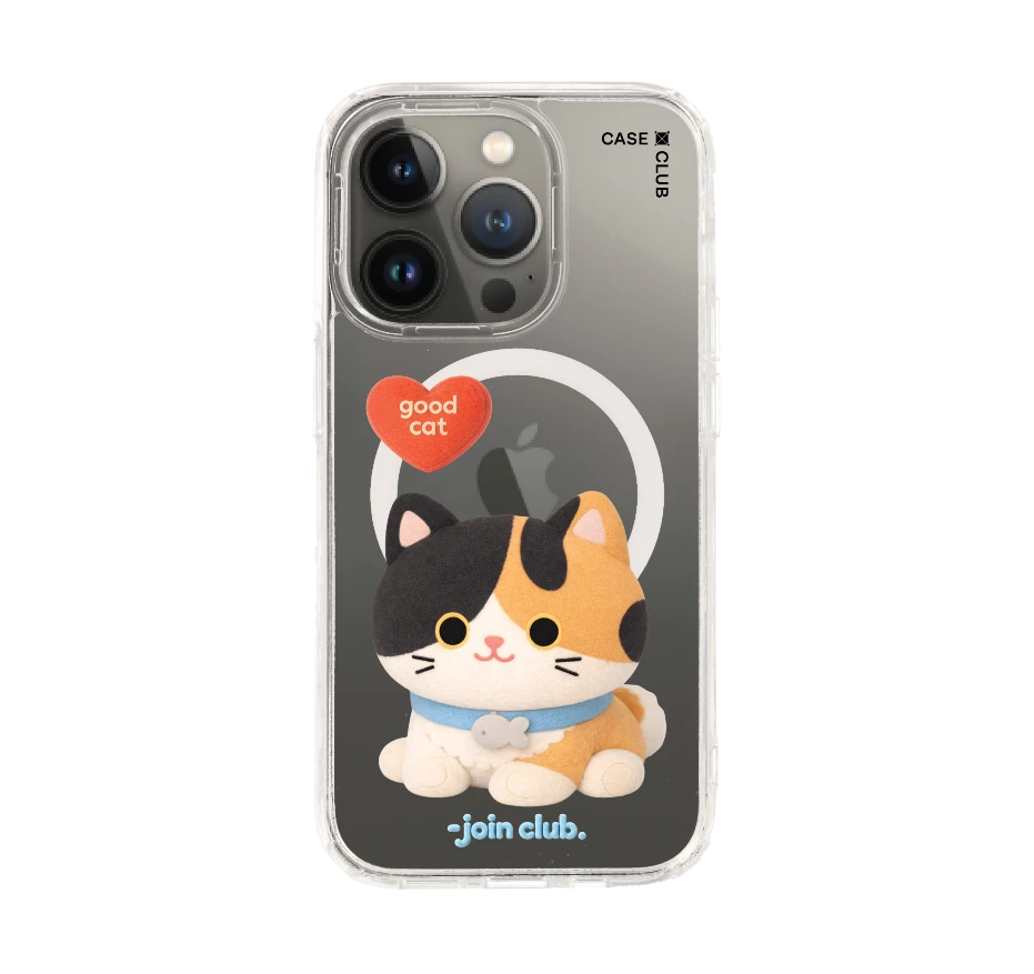 join the club heartful calico cat