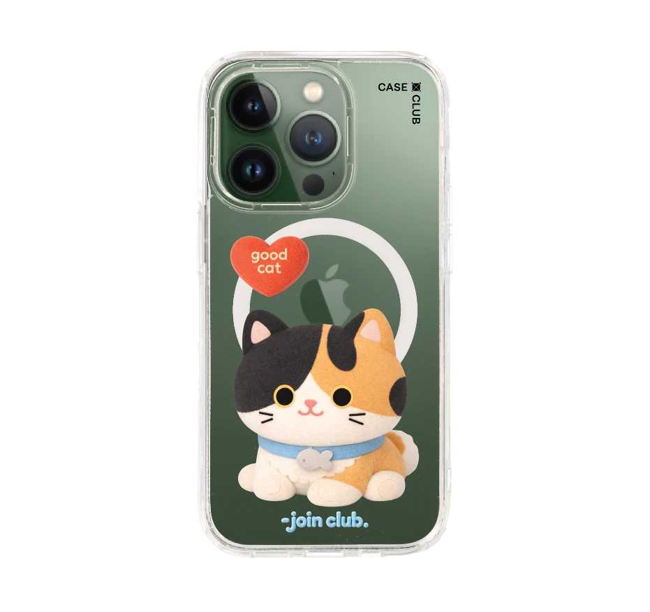 join the club heartful calico cat