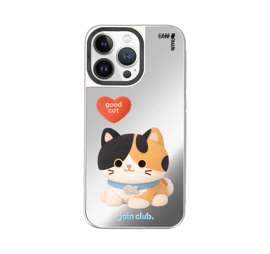 join the club heartful calico cat