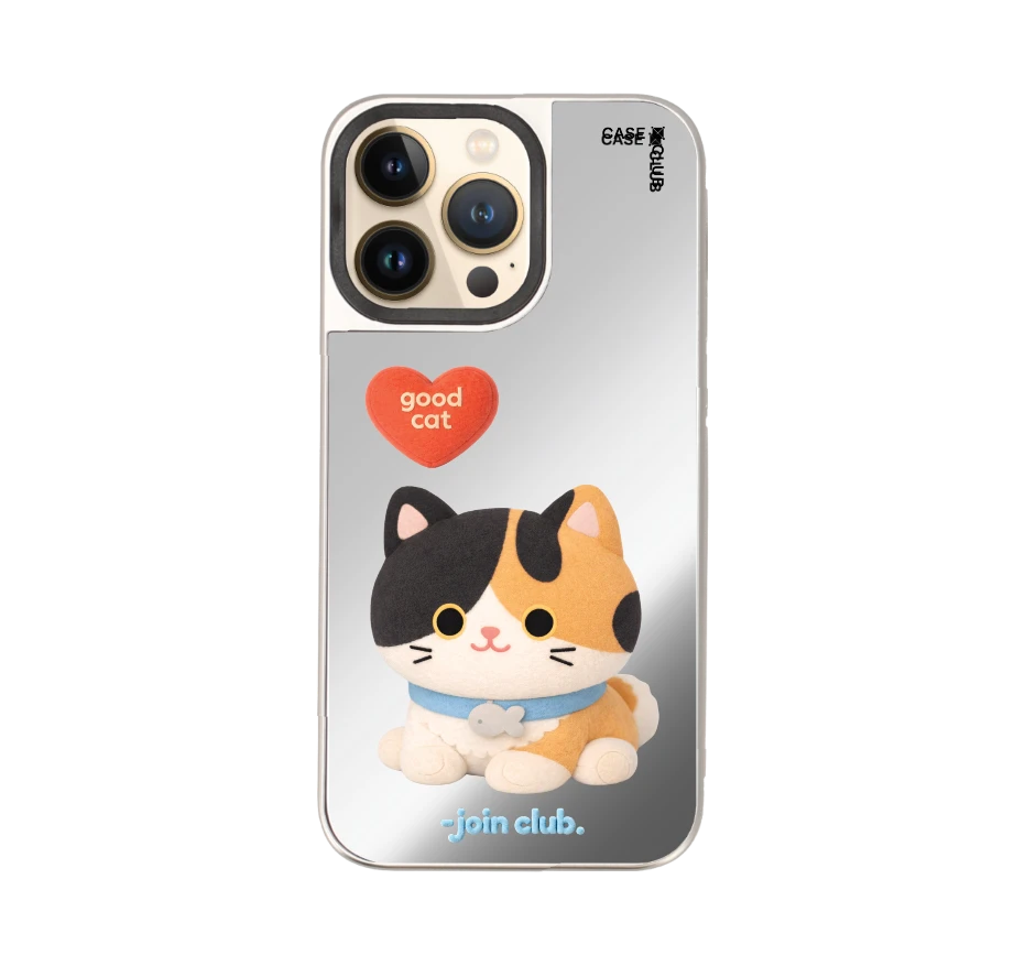 join the club heartful calico cat