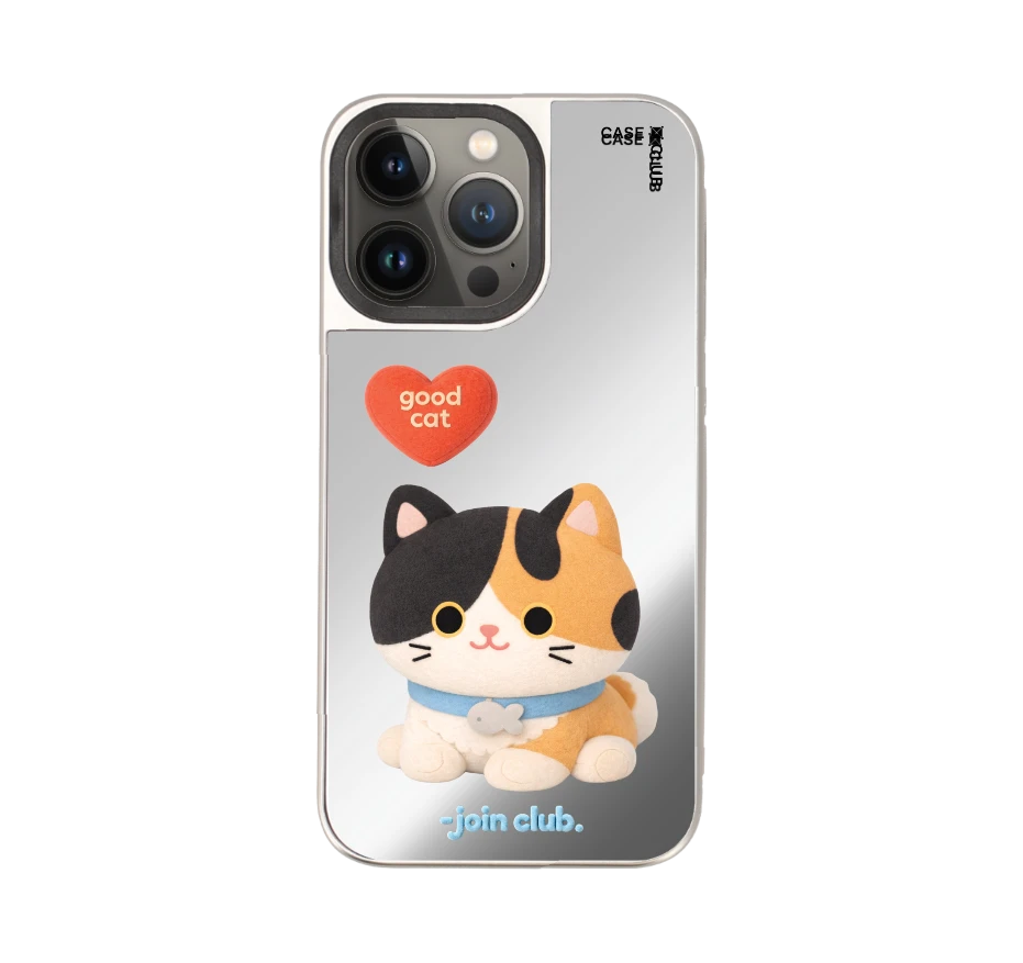 join the club heartful calico cat