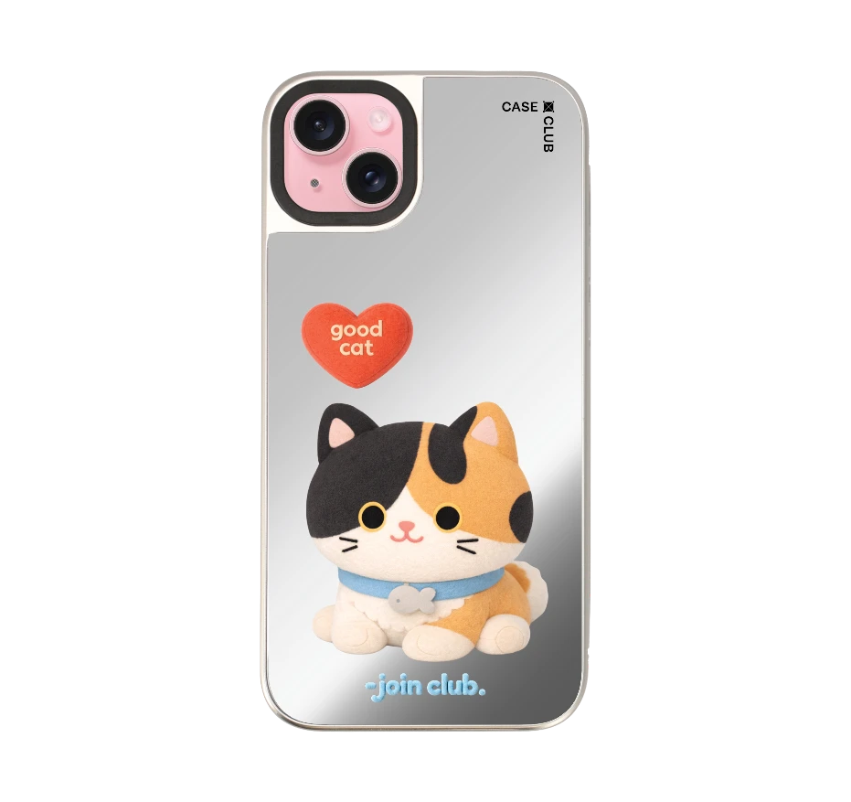 join the club heartful calico cat