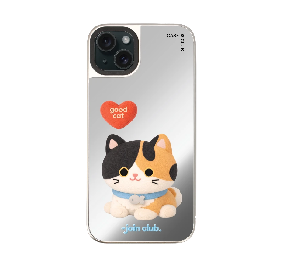 join the club heartful calico cat
