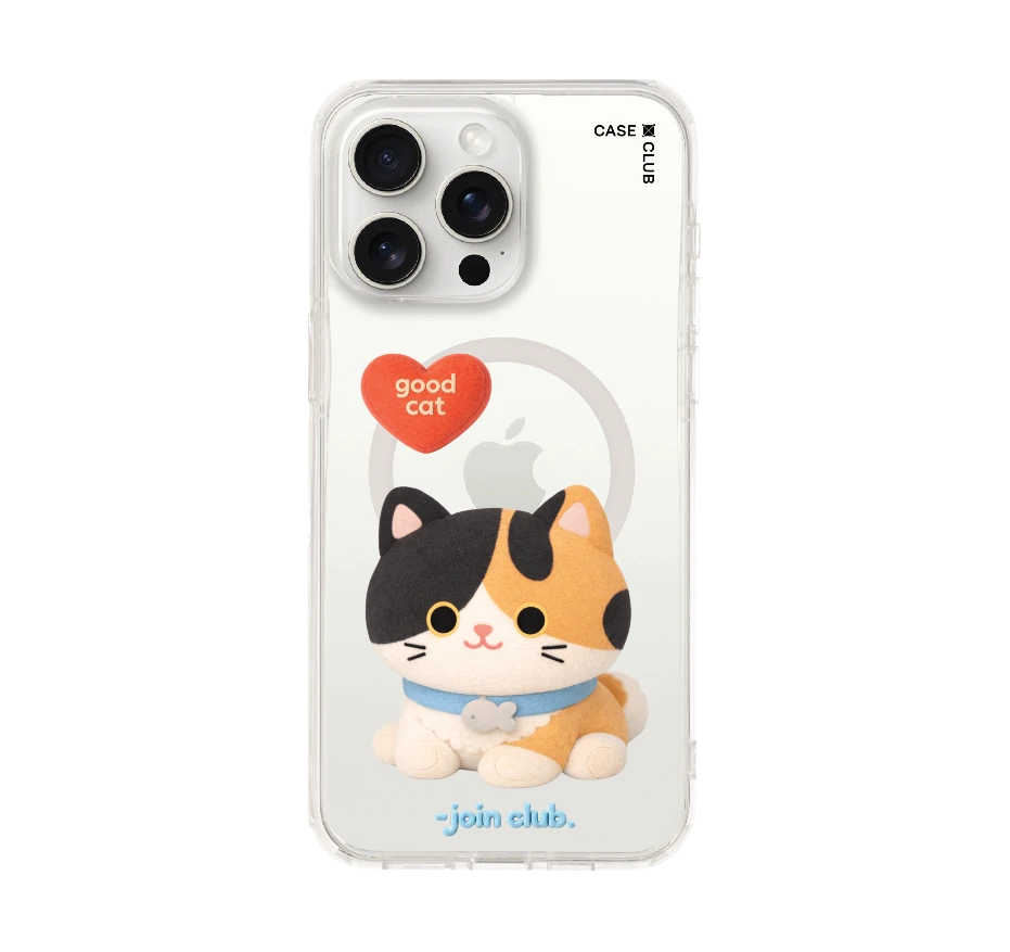 join the club heartful calico cat