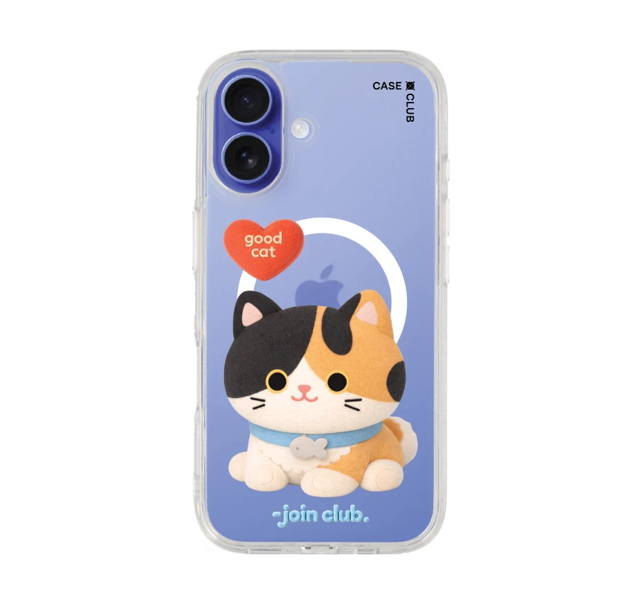 join the club heartful calico cat