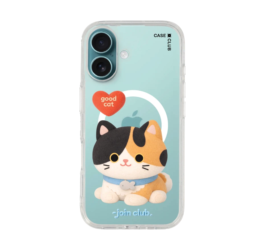 join the club heartful calico cat