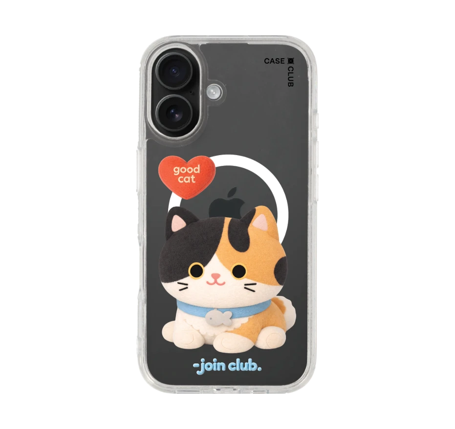 join the club heartful calico cat