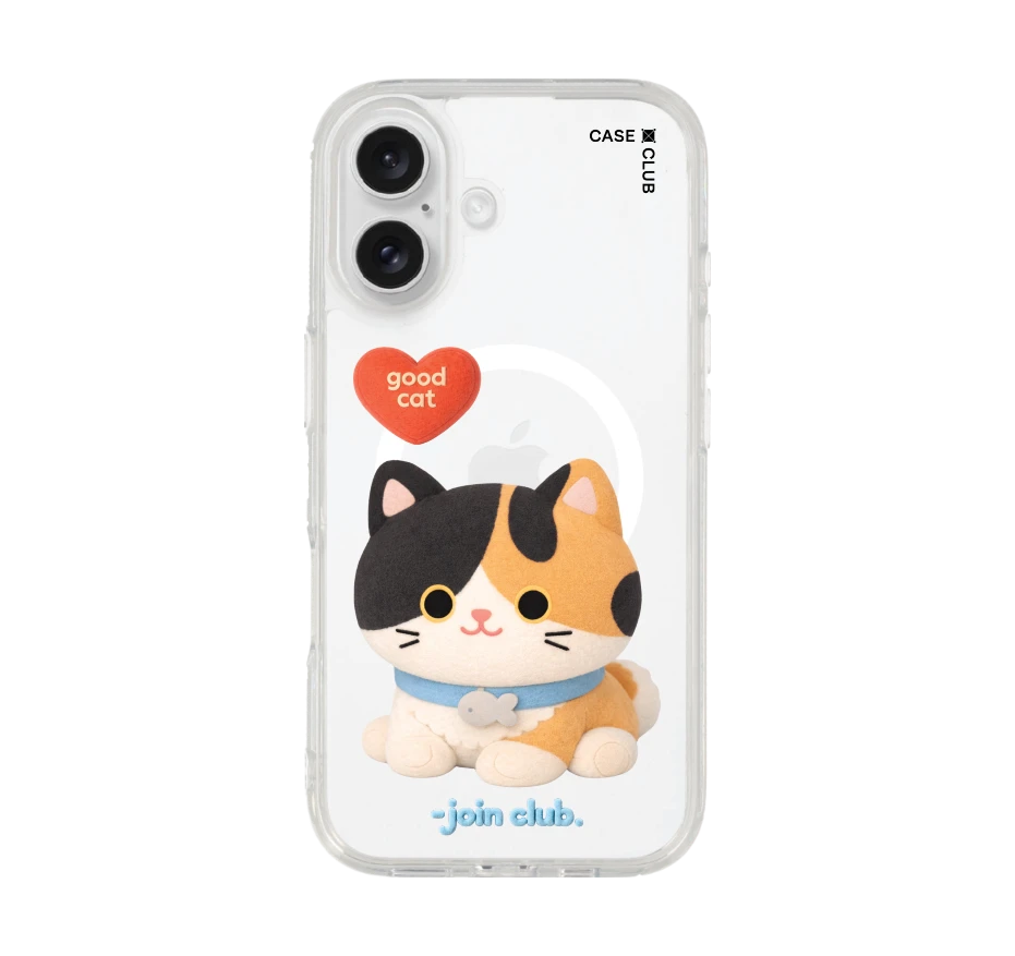 join the club heartful calico cat