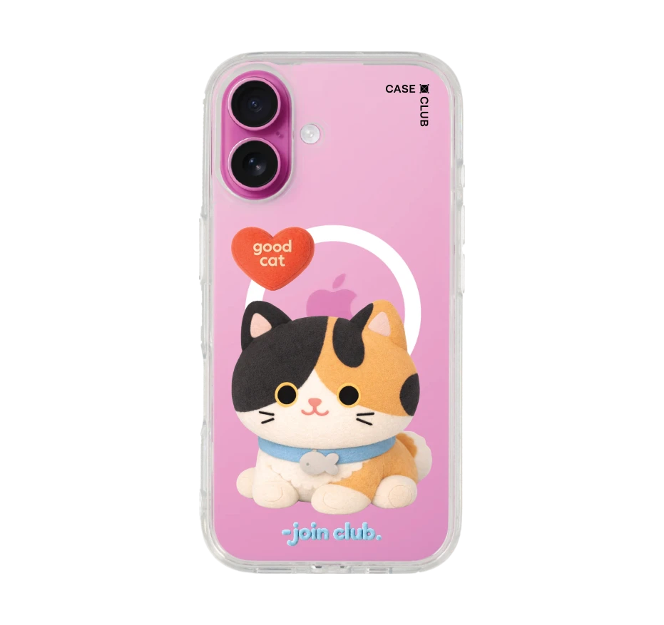 join the club heartful calico cat