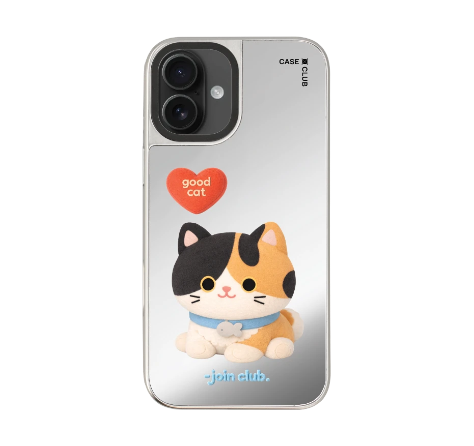 join the club heartful calico cat