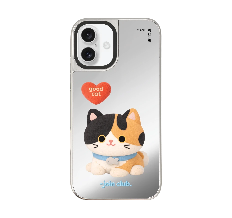 join the club heartful calico cat