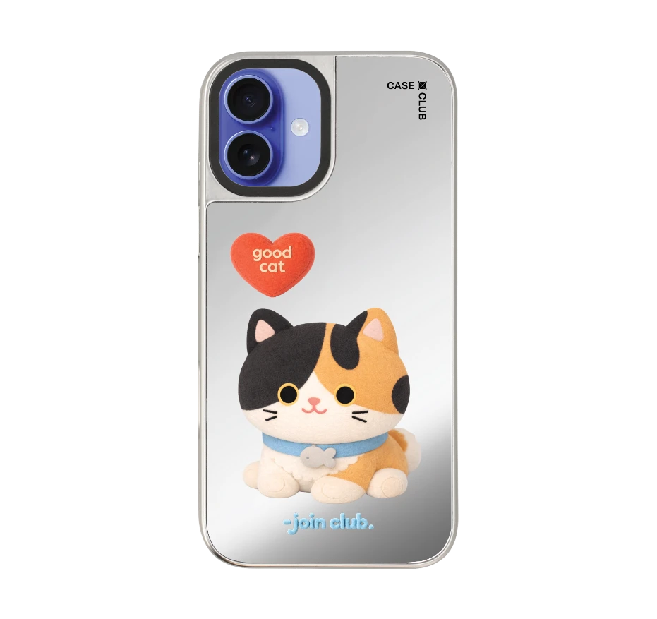 join the club heartful calico cat