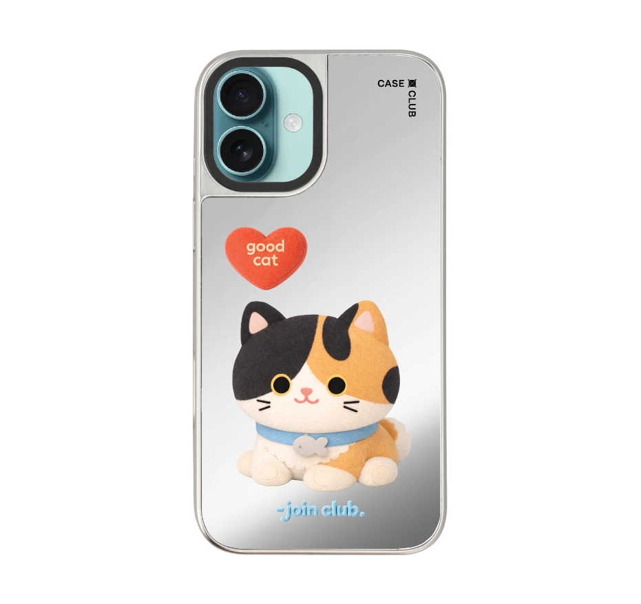 join the club heartful calico cat