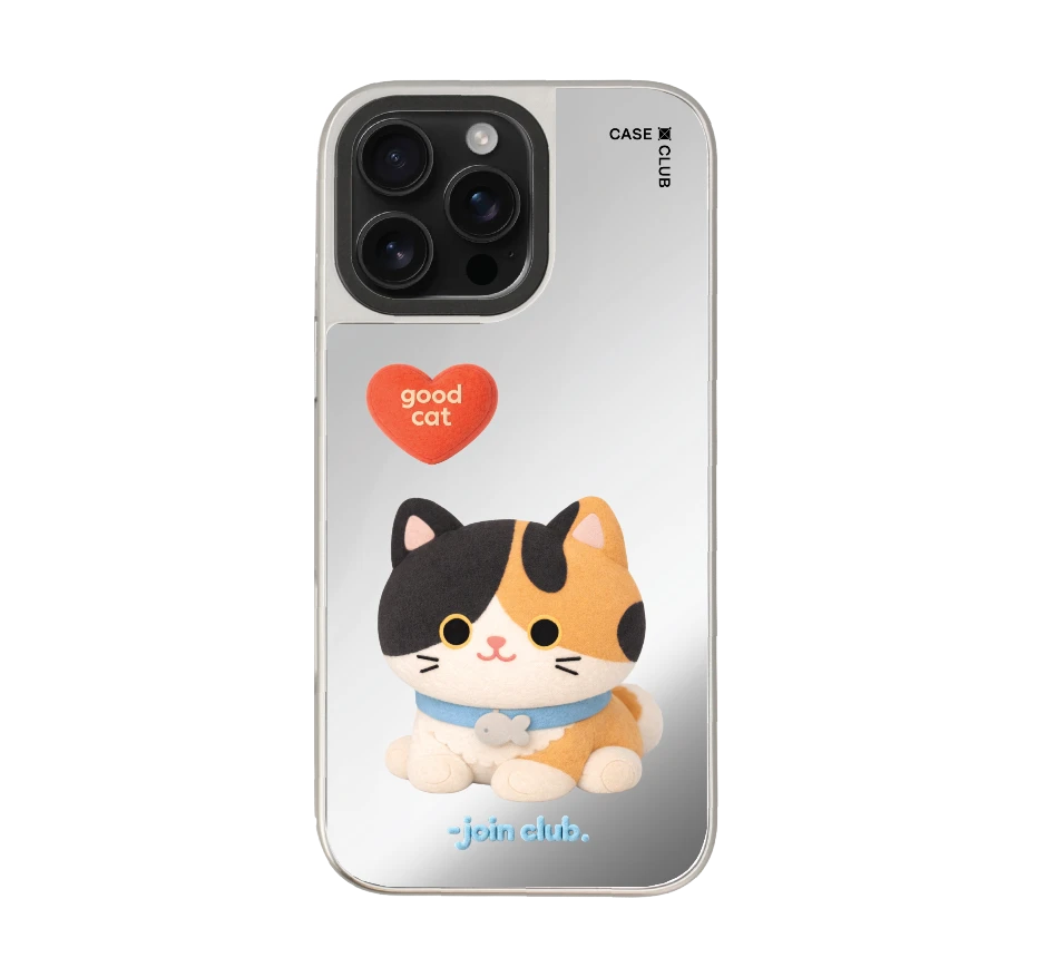 join the club heartful calico cat