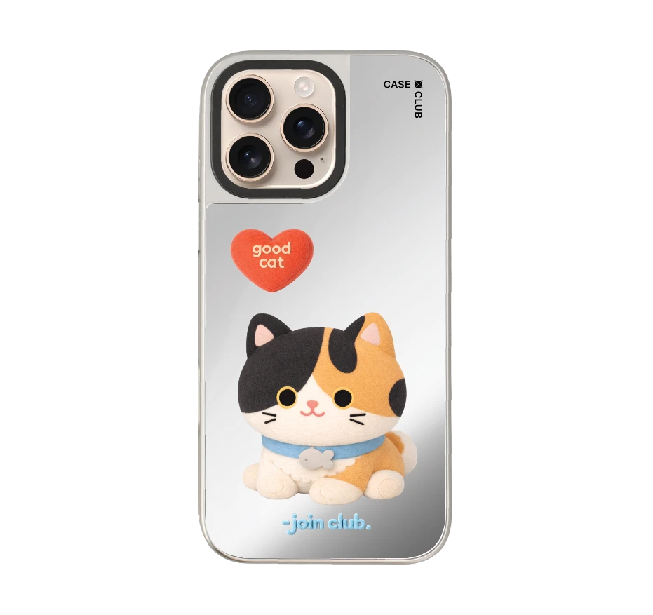 join the club heartful calico cat