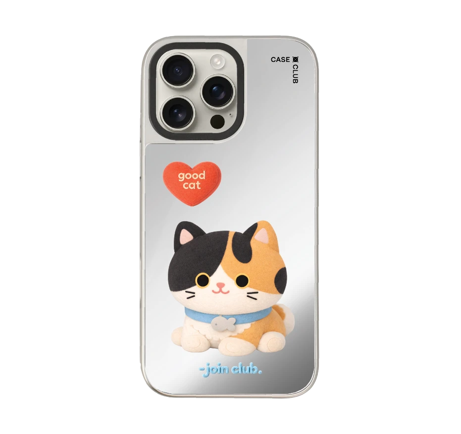 join the club heartful calico cat