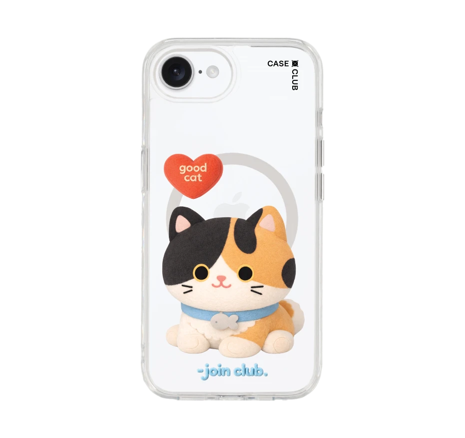 join the club heartful calico cat