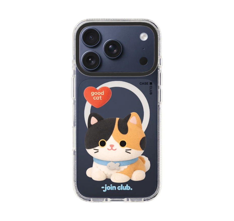 join the club heartful calico cat