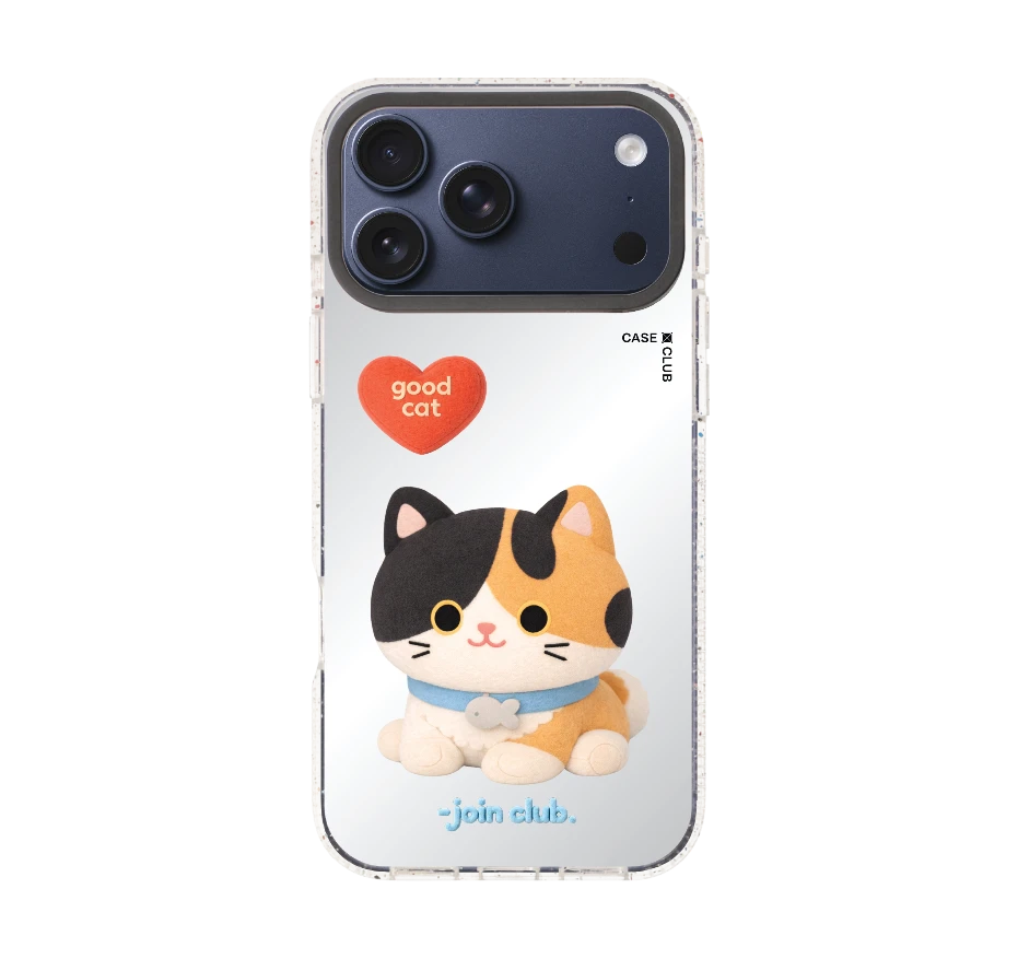 join the club heartful calico cat