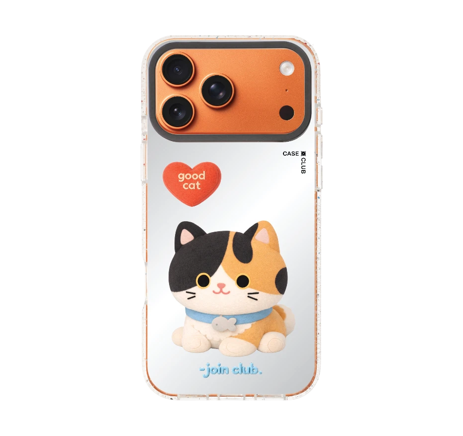 join the club heartful calico cat