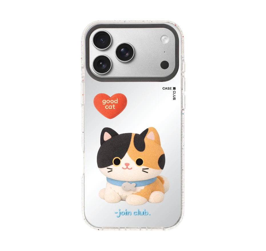 join the club heartful calico cat