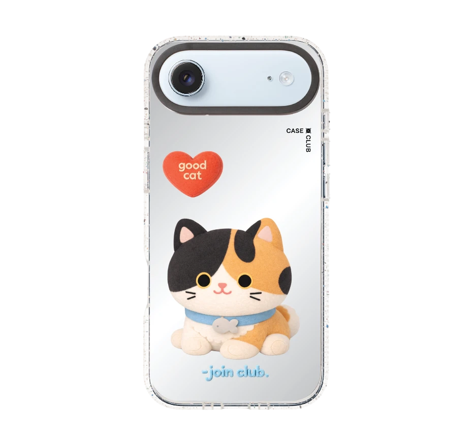 join the club heartful calico cat