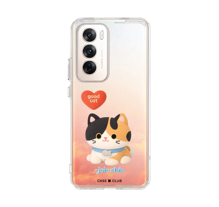 join the club heartful calico cat
